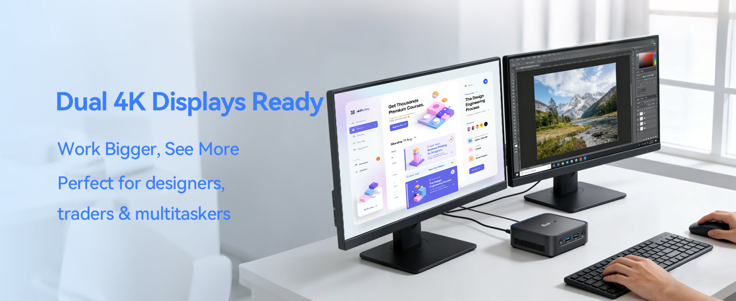 Blackview MP50 AMD Ryzen 5 DDR4 M.2 SSD Windows 11 Pro Mini PC