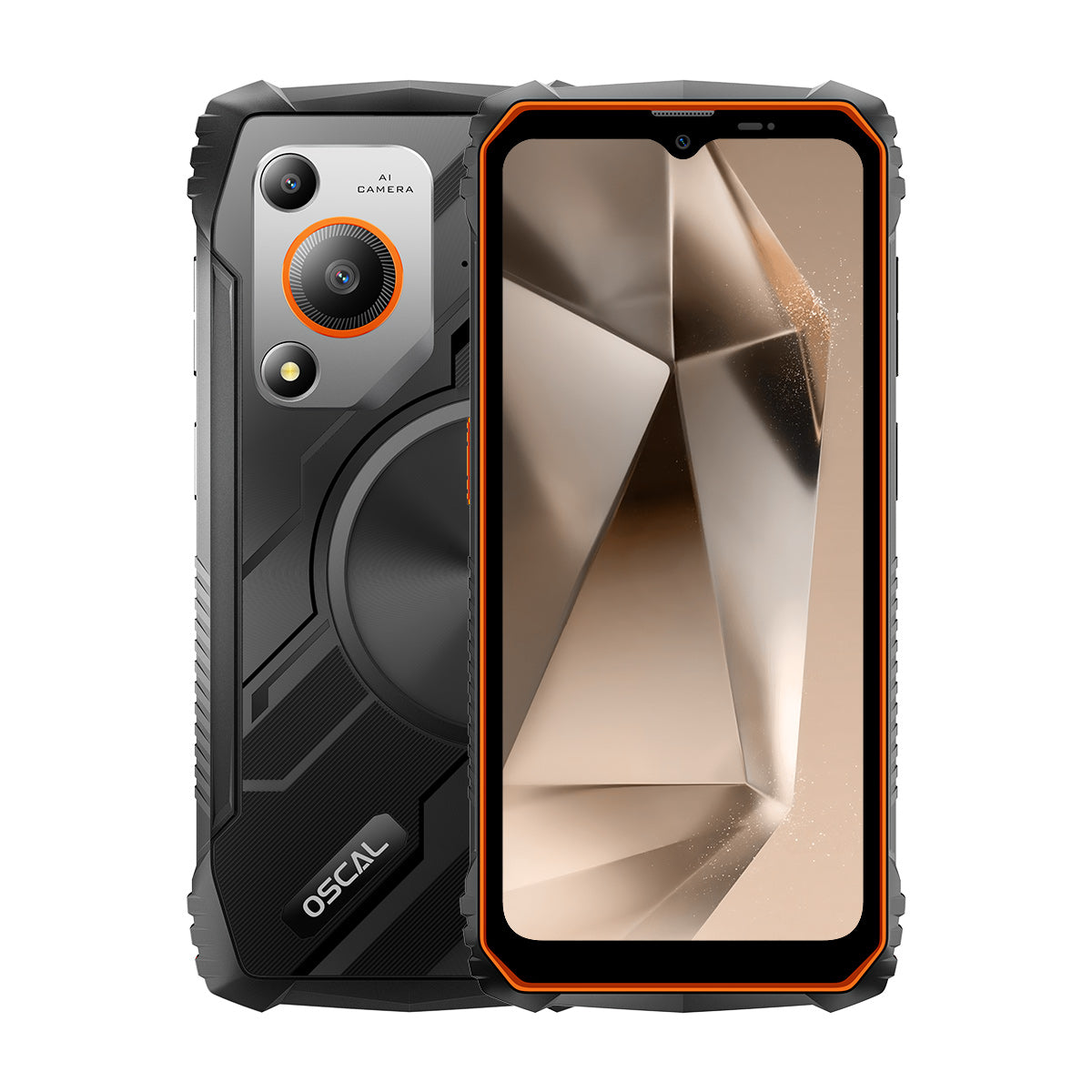 Oscal MARINE 1 Pantalla de 6.56" 90Hz 4+128GB Unisoc Tiger T615 5100mAh Gemini AI 2.0 Celular Resistente 4G