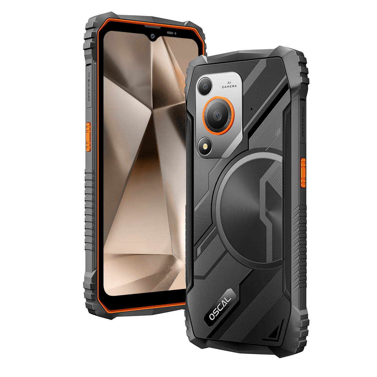 Oscal MARINE 1 Pantalla de 6.56" 90Hz 4+128GB Unisoc Tiger T615 5100mAh Gemini AI 2.0 Celular Resistente 4G