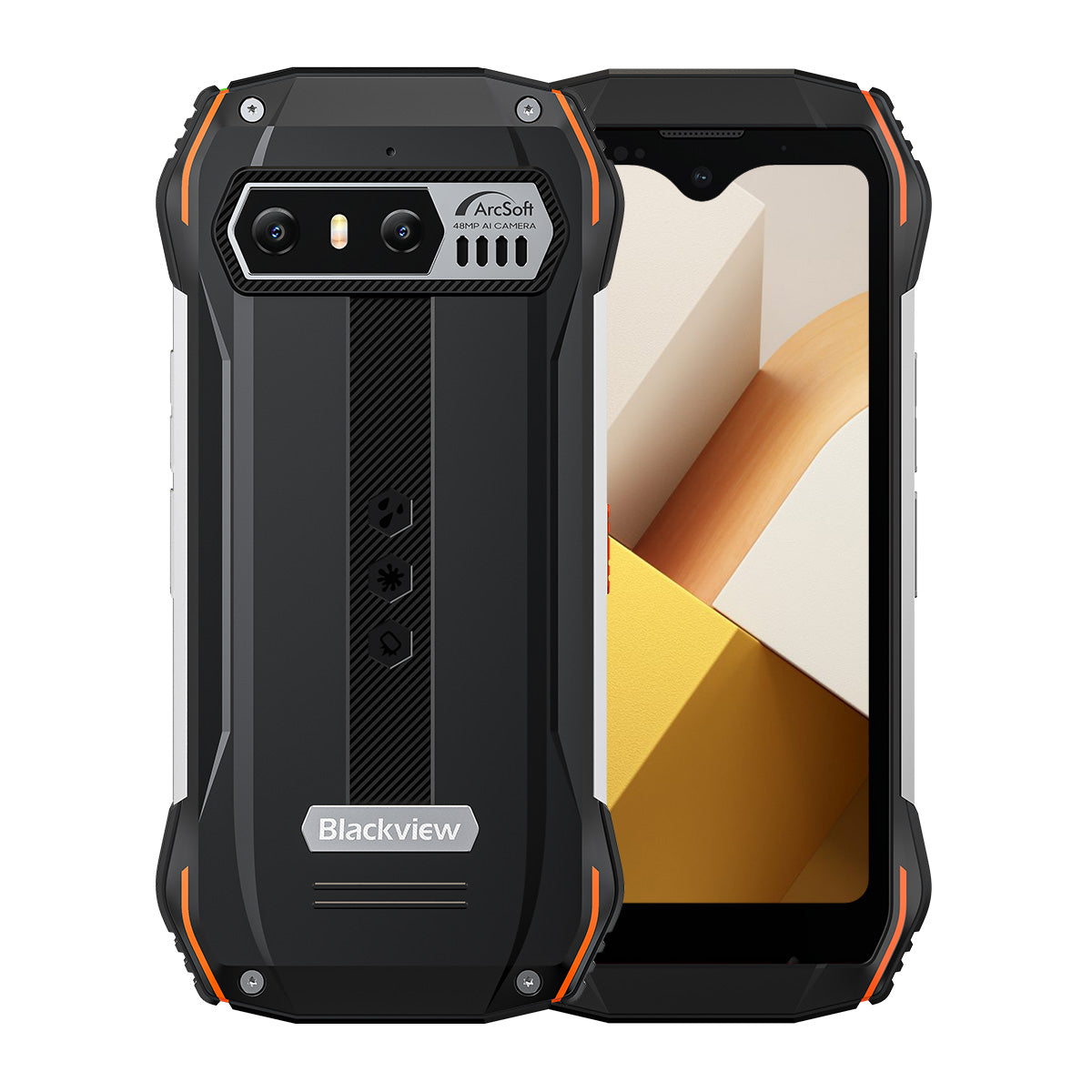 Blackview N6000 Telefone Pequeno Ruggedizado 4G de 4,3 Polegadas MediaTek Helio G99 8GB+256GB Câmera de 48MP