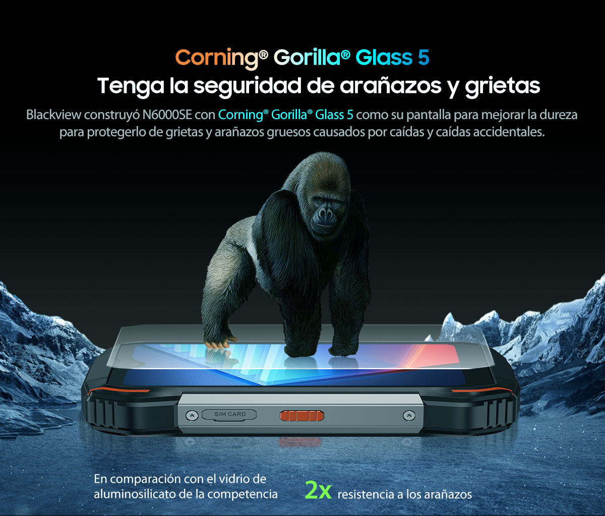 Blackview N6000SE Teléfono Mini Resistente de 4.3 Pulgadas