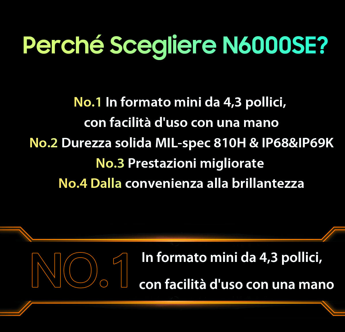 Blackview N6000SE Telefono Mini Rugged da 4,3 Pollici