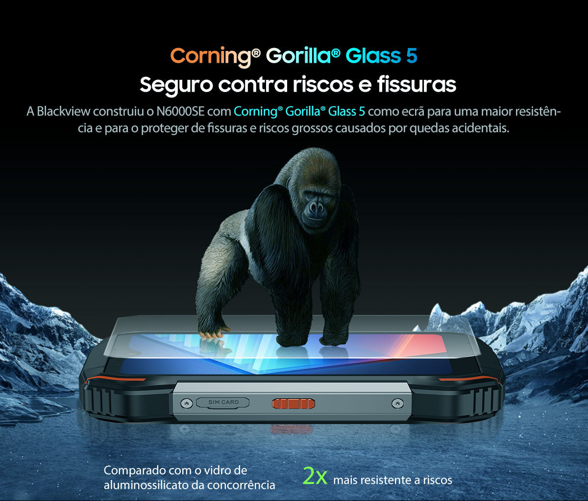 Blackview N6000SE Telefone Mini Rugged de 4,3 Polegadas