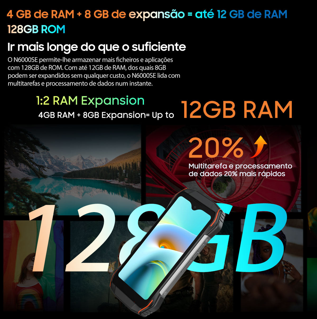 Blackview N6000SE Telefone Mini Rugged de 4,3 Polegadas