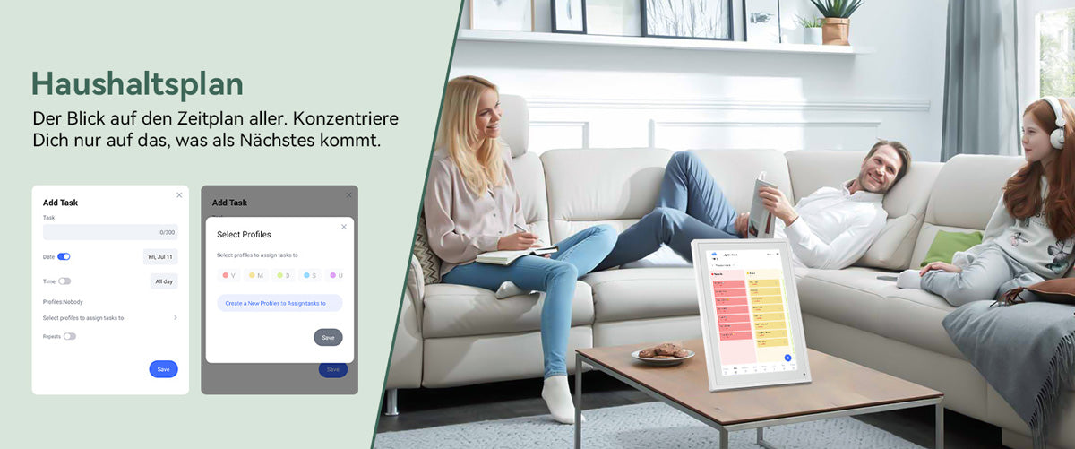 TABWEE P10 10,1-Zoll-Digitalkalender