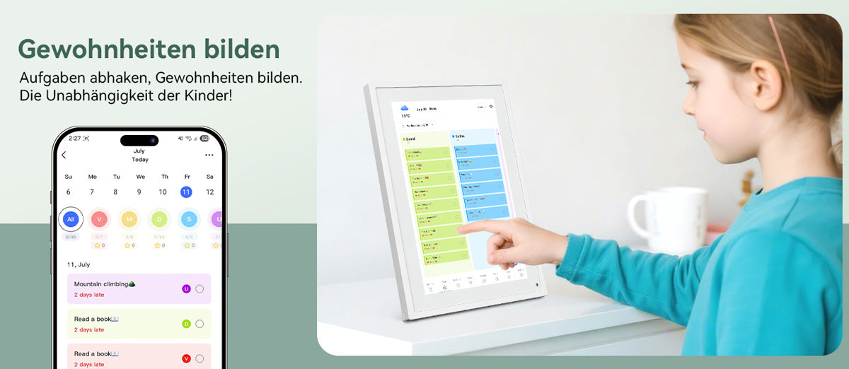 TABWEE P10 10,1-Zoll-Digitalkalender