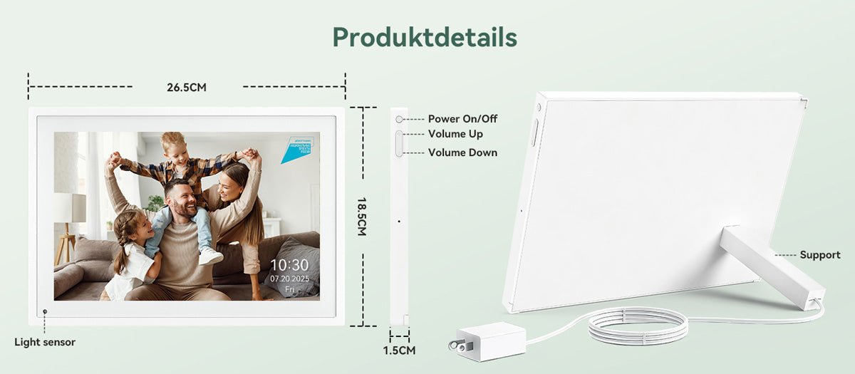 TABWEE P10 10,1-Zoll-Digitalkalender