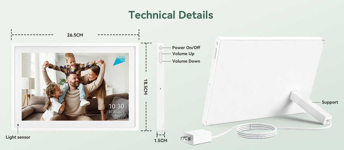 TABWEE P10 10,1-дюймовый цифровой календарь