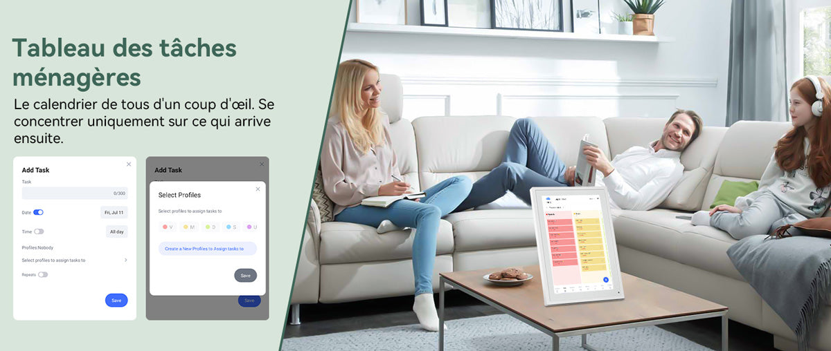 Calendrier numérique TABWEE P10 10,1 pouces