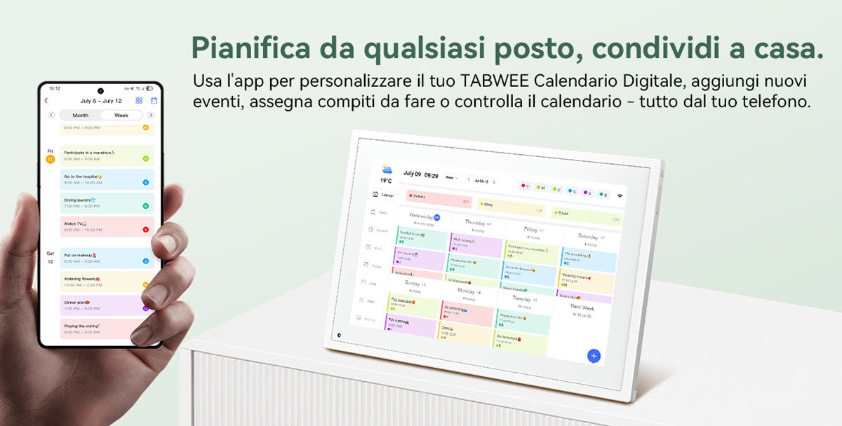 Calendario digitale TABWEE P10 da 10,1 pollici