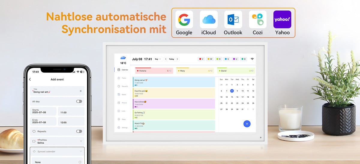 TABWEE P15 15,6-Zoll-Digitalkalender
