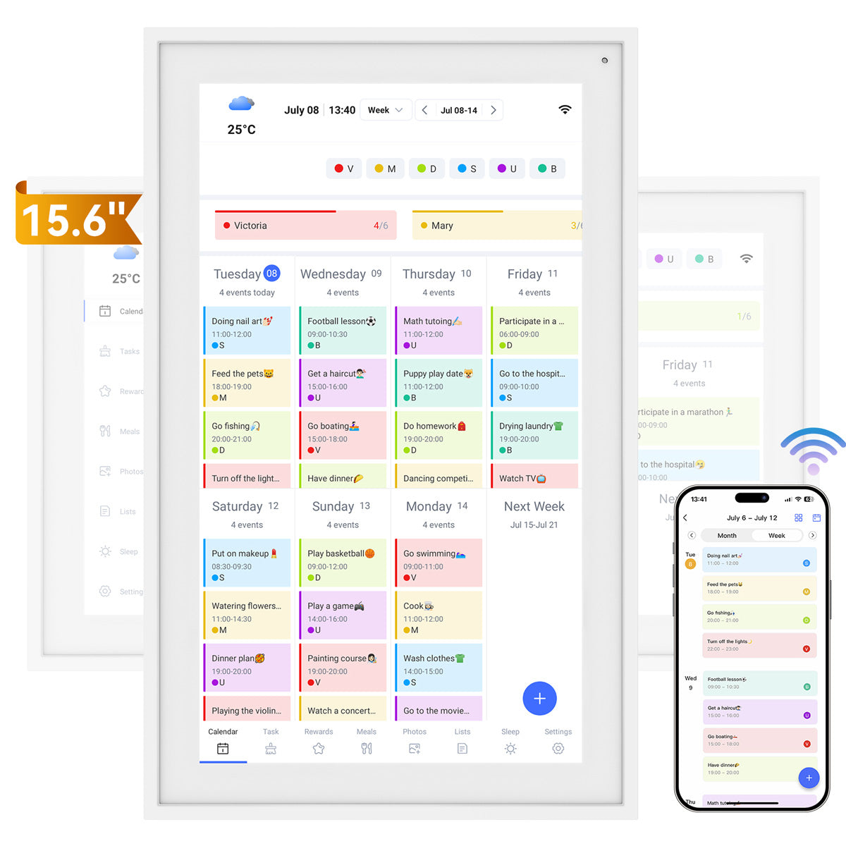 Calendrier numérique TABWEE P15 15,6 pouces