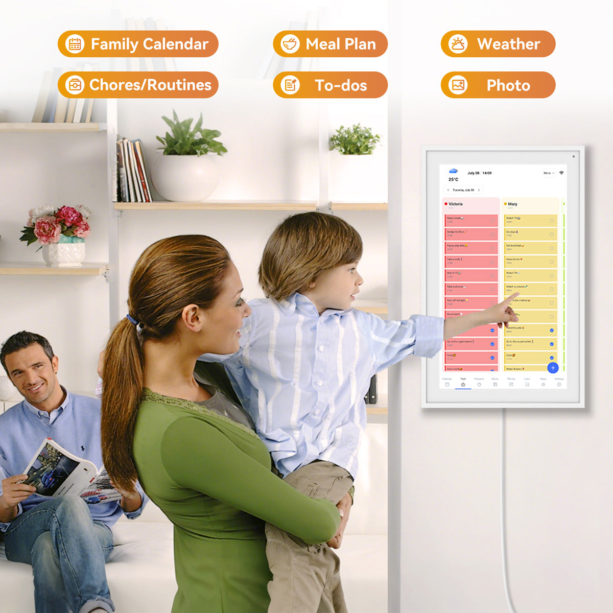 TABWEE P15 15.6 Inch Digital Calendar