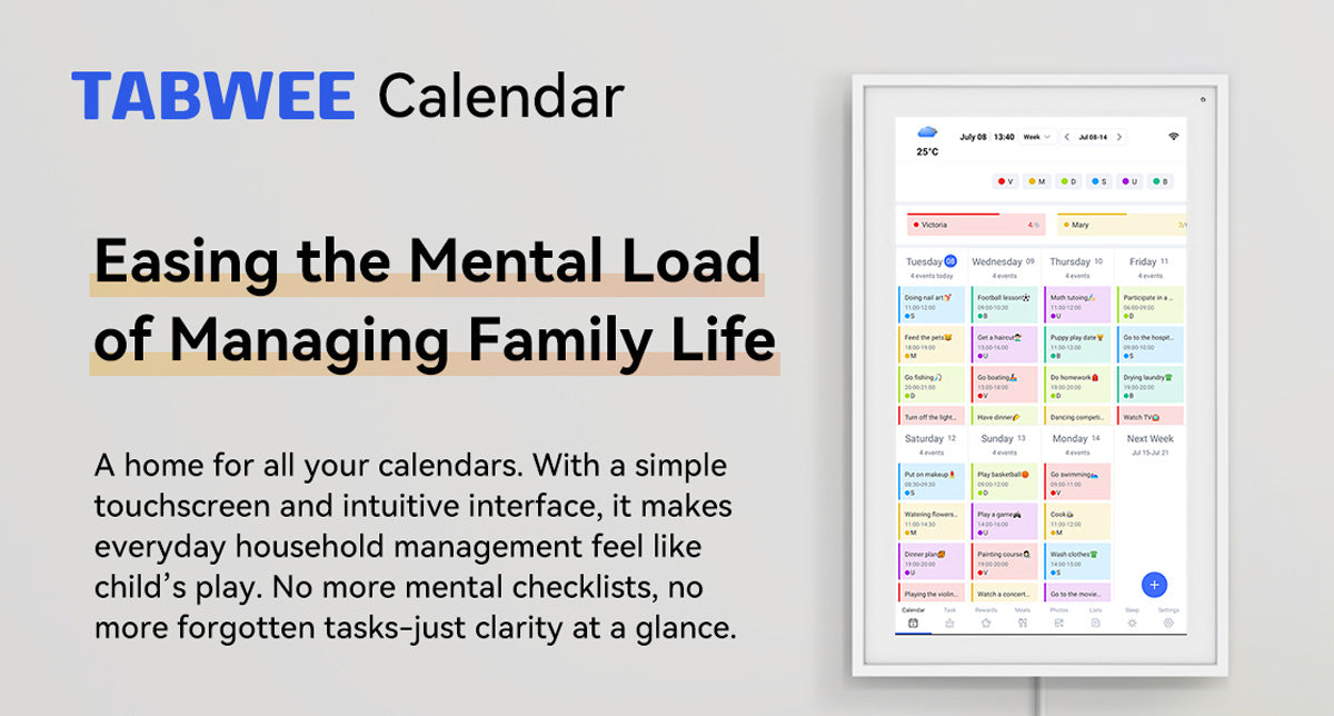 TABWEE P15 15.6 Inch Digital Calendar