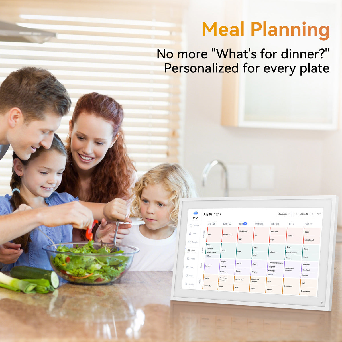 TABWEE P15 15.6 Inch Digital Calendar