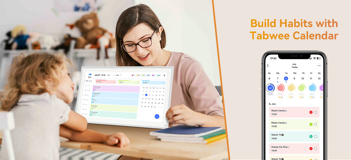 TABWEE P15 15.6 Inch Digital Calendar