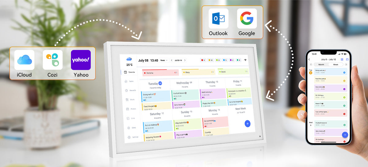 Calendrier numérique TABWEE P15 15,6 pouces