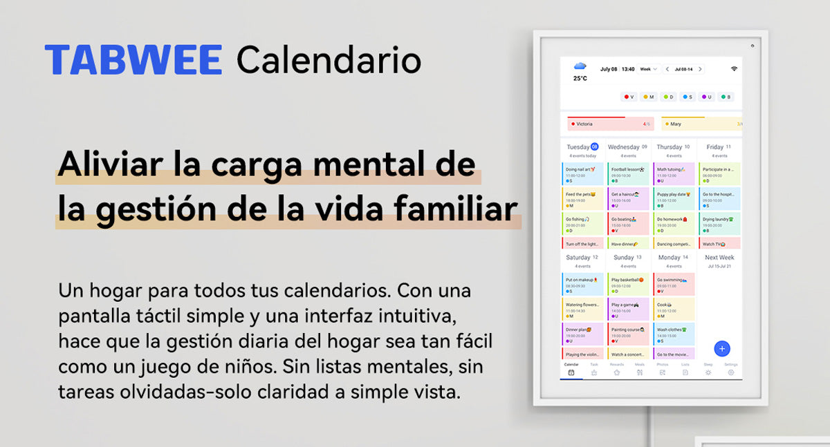 Calendario digital TABWEE P15 de 15,6 pulgadas