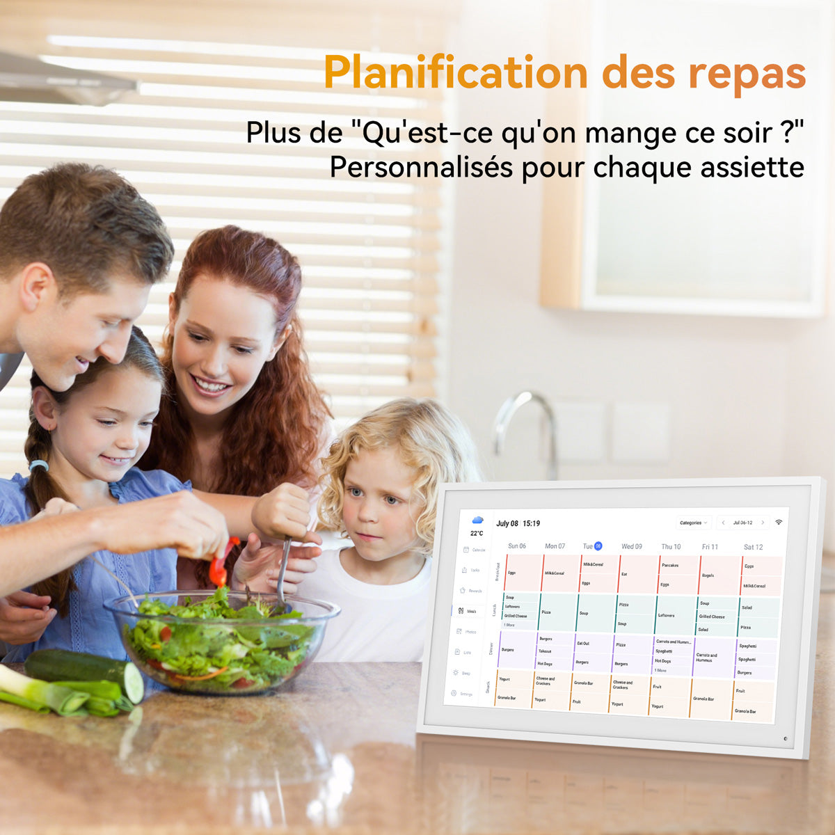 Calendrier numérique TABWEE P15 15,6 pouces