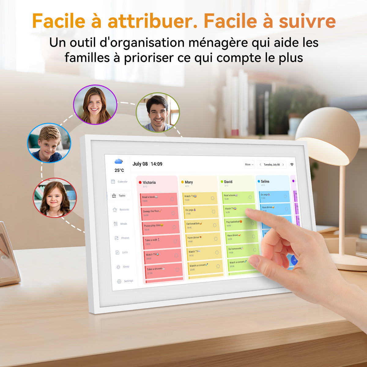 Calendrier numérique TABWEE P15 15,6 pouces