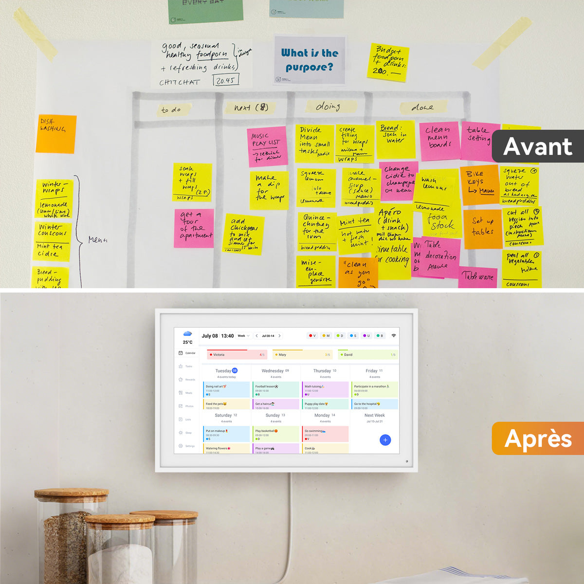 Calendrier numérique TABWEE P15 15,6 pouces