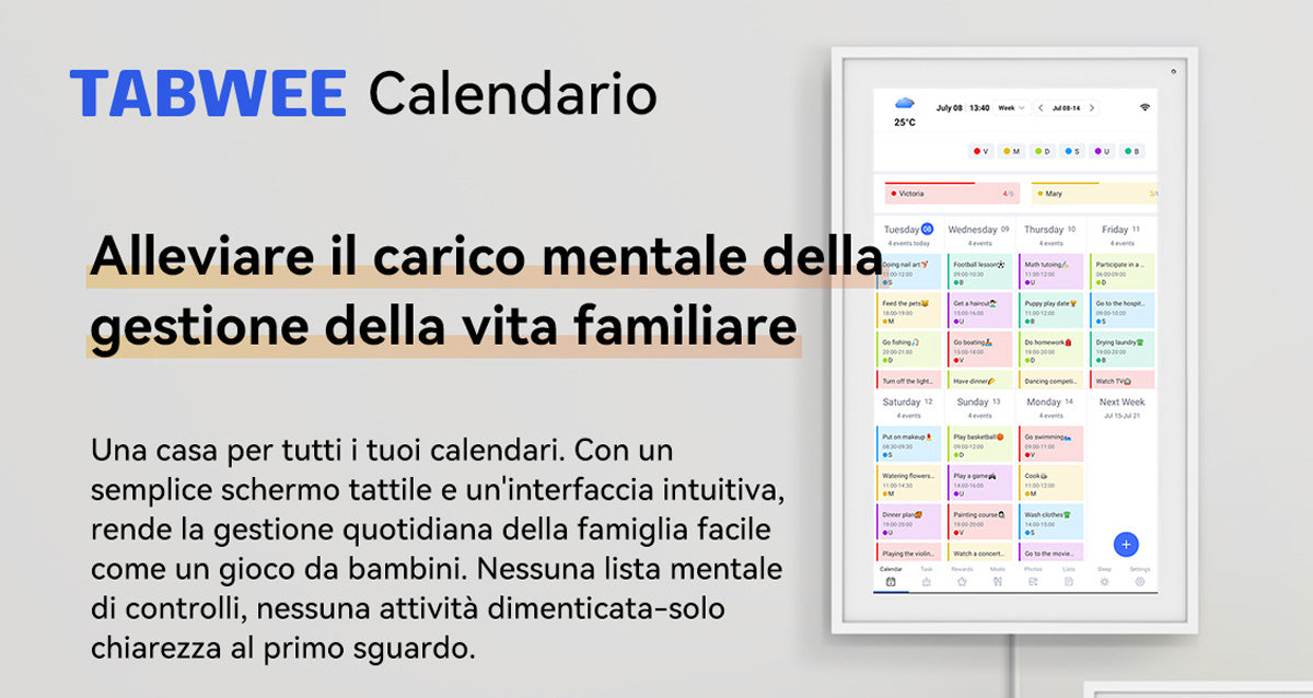 Calendario digitale TABWEE P15 da 15,6 pollici