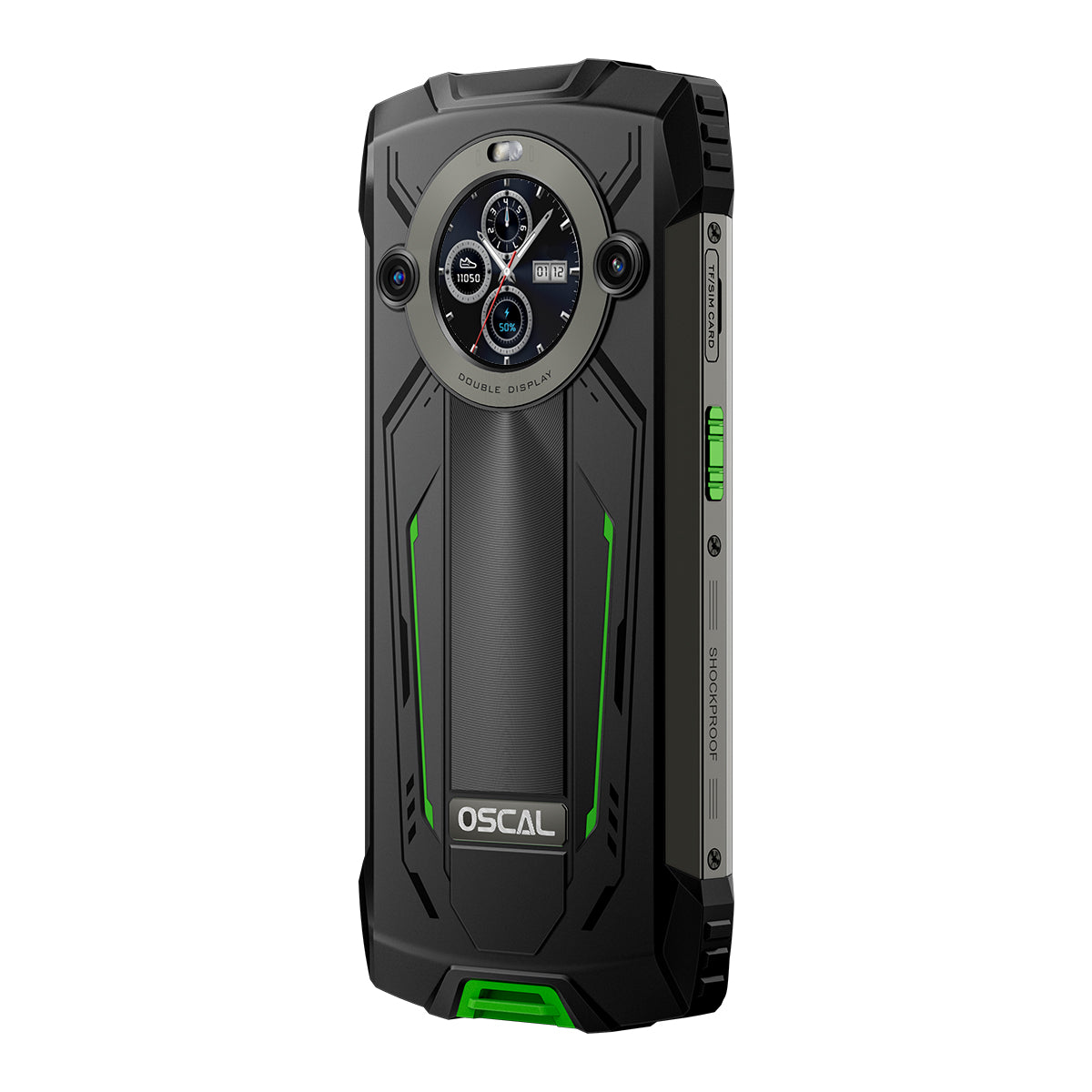 Oscal Pilot 2 Téléphone Rugged 4G 8+256 Go MediaTek Helio G99 Octa-core avec Écran Double de 6,5 Pouces et Flash LED Double