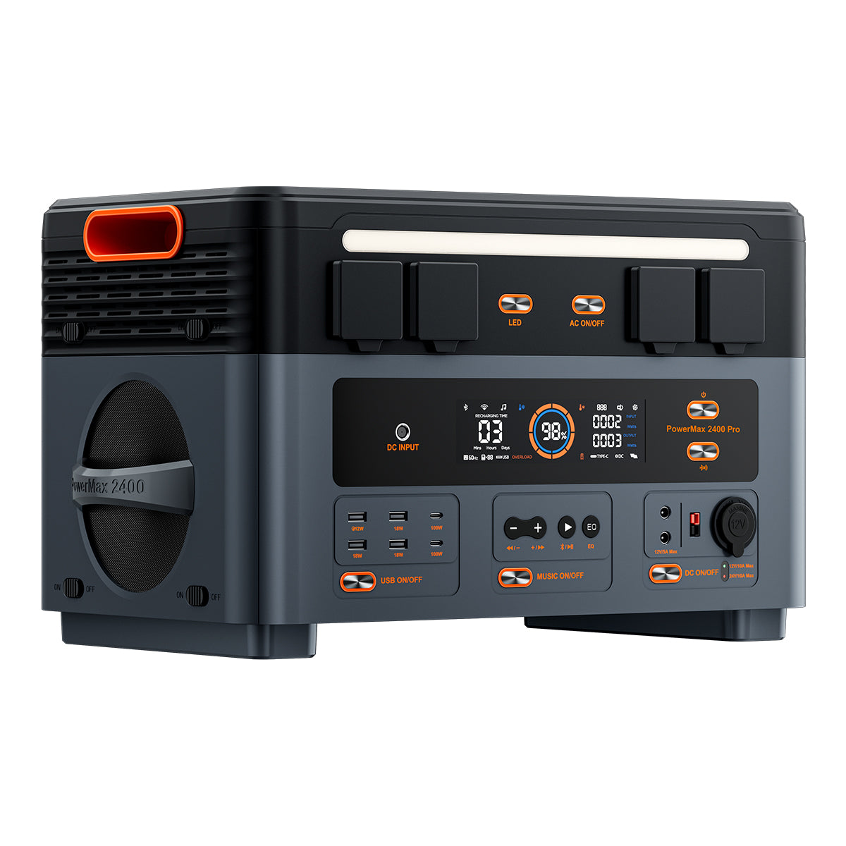 Oscal PowerMax 2400 Pro Station d'alimentation modulaire portable empilable sans câble détachable