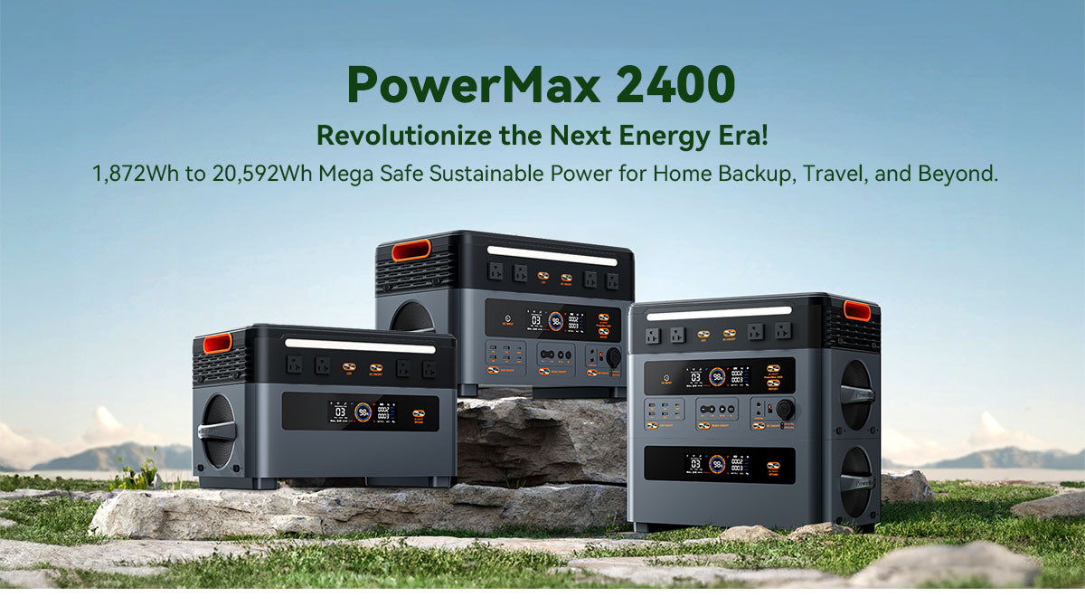 Blackview Oscal PowerMax 2400 ケーブルレススタッキング取り外し可能モジュラーポータブル電源