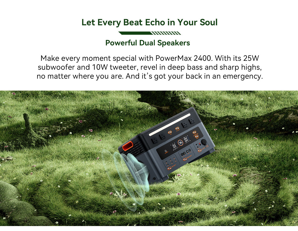 Blackview Oscal PowerMax 2400 ケーブルレススタッキング取り外し可能モジュラーポータブル電源