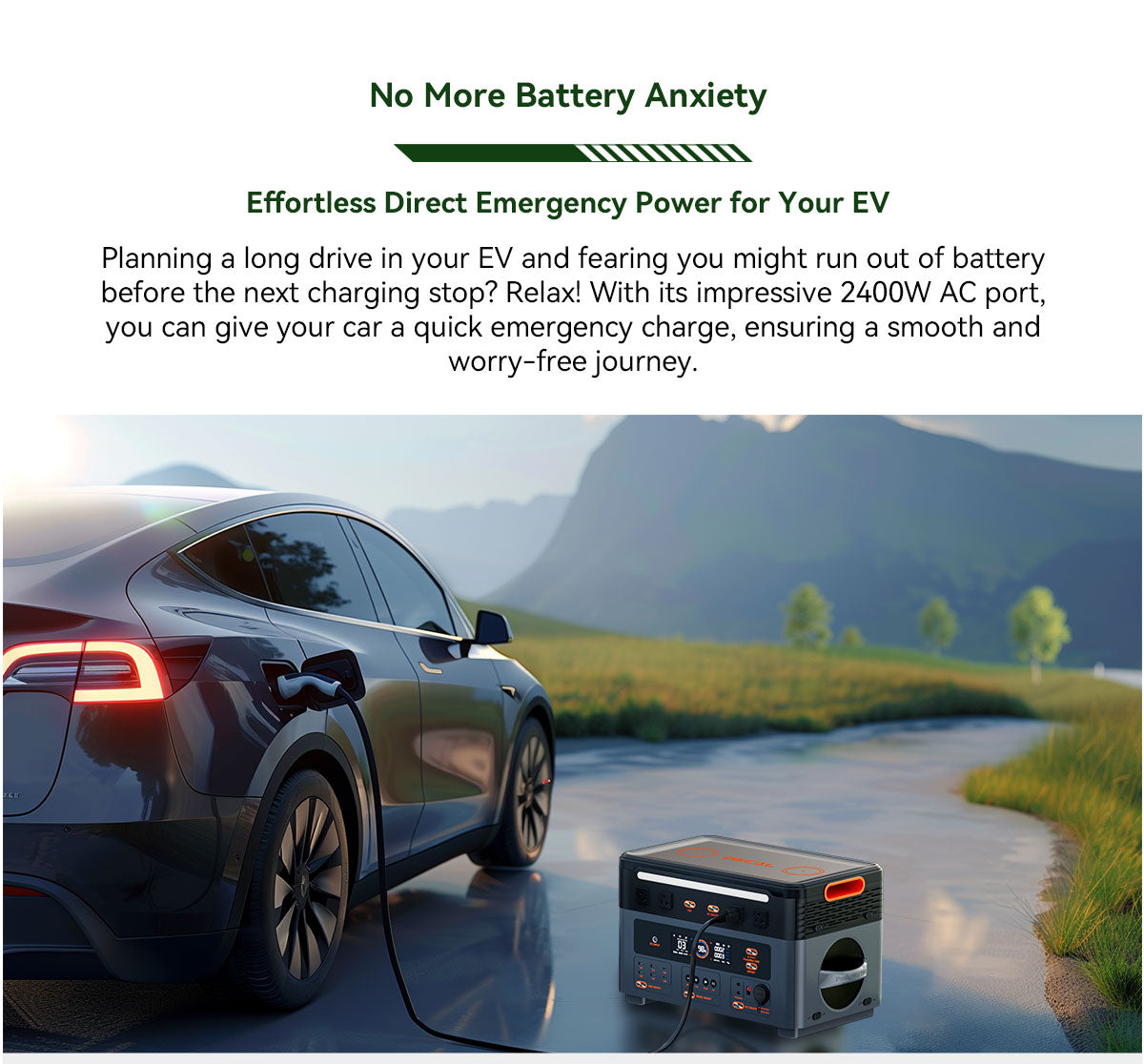 Blackview Oscal PowerMax 2400 ケーブルレススタッキング取り外し可能モジュラーポータブル電源