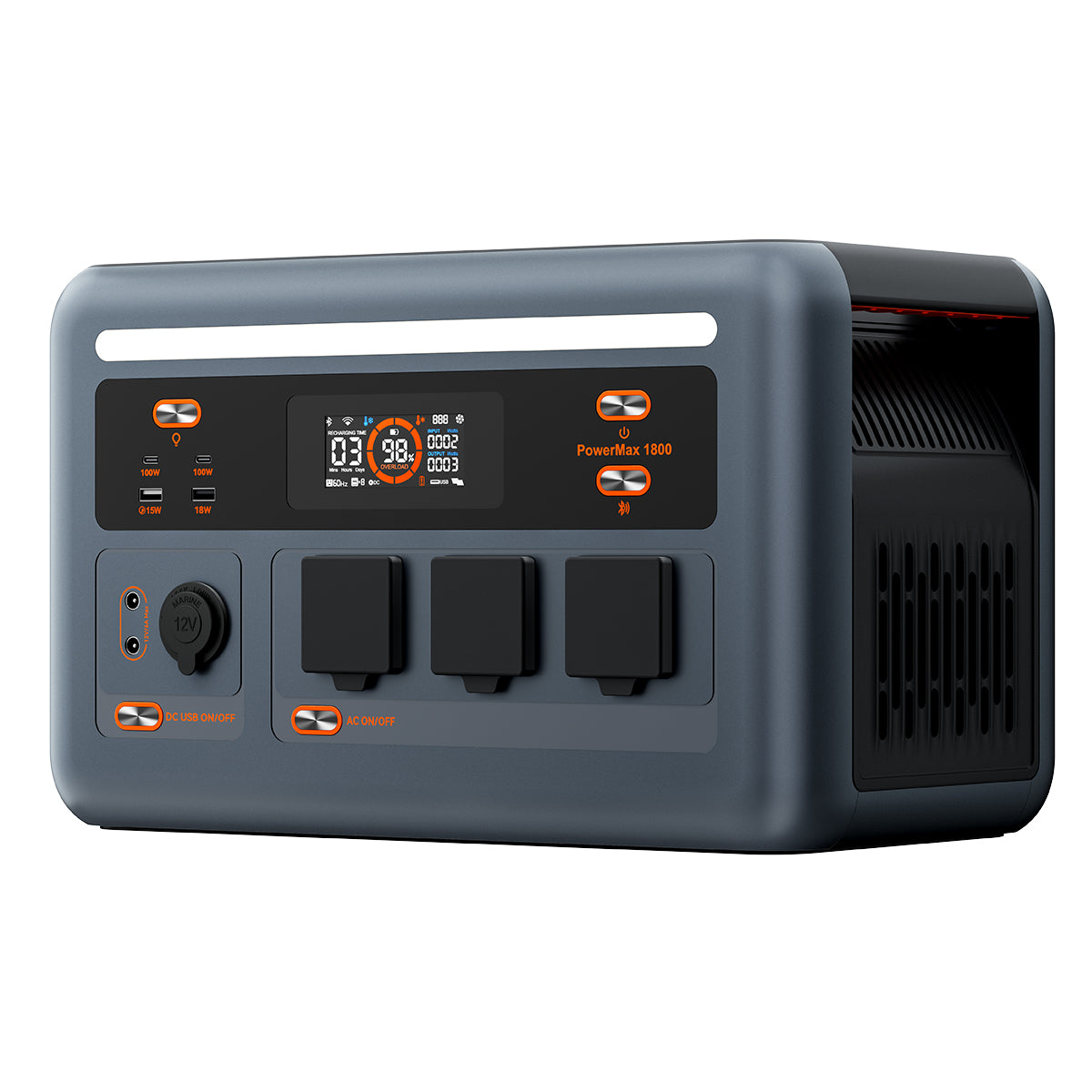 Oscal PowerMax 1800 1024Wh 1800W IP54 Étanche Onduleur de secours Station d'alimentation portable