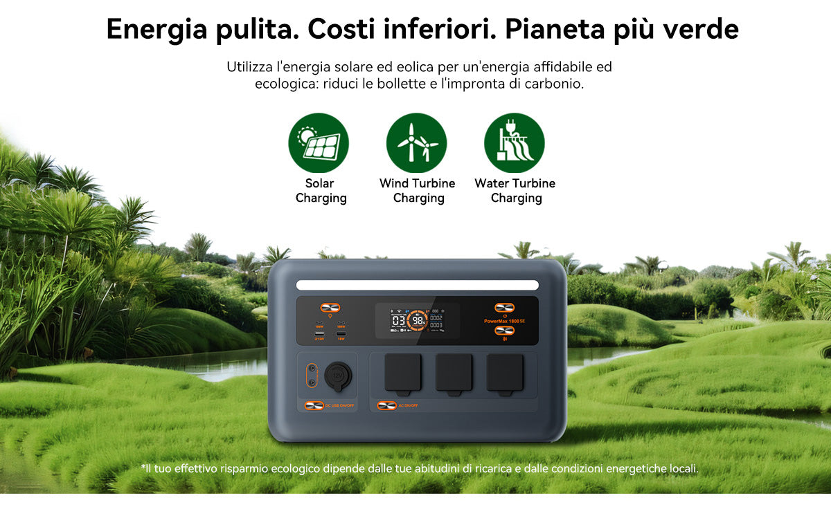 Stazione di alimentazione portatile Oscal PowerMax 1800 SE