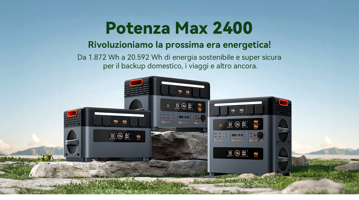 Blackview Oscal PowerMax 2400 Stazione di Alimentazione Portatile Modulare Staccabile Senza Cavi