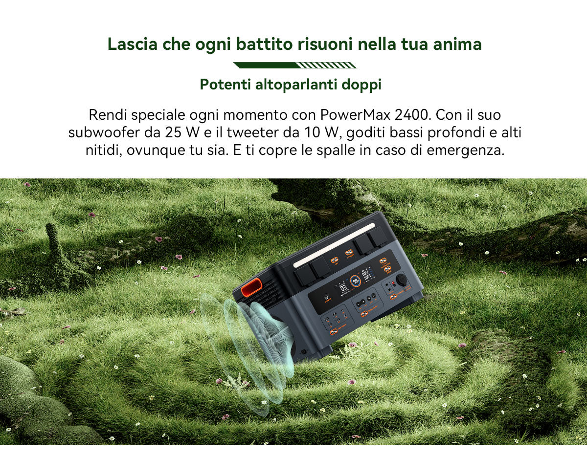 Blackview Oscal PowerMax 2400 Stazione di Alimentazione Portatile Modulare Staccabile Senza Cavi