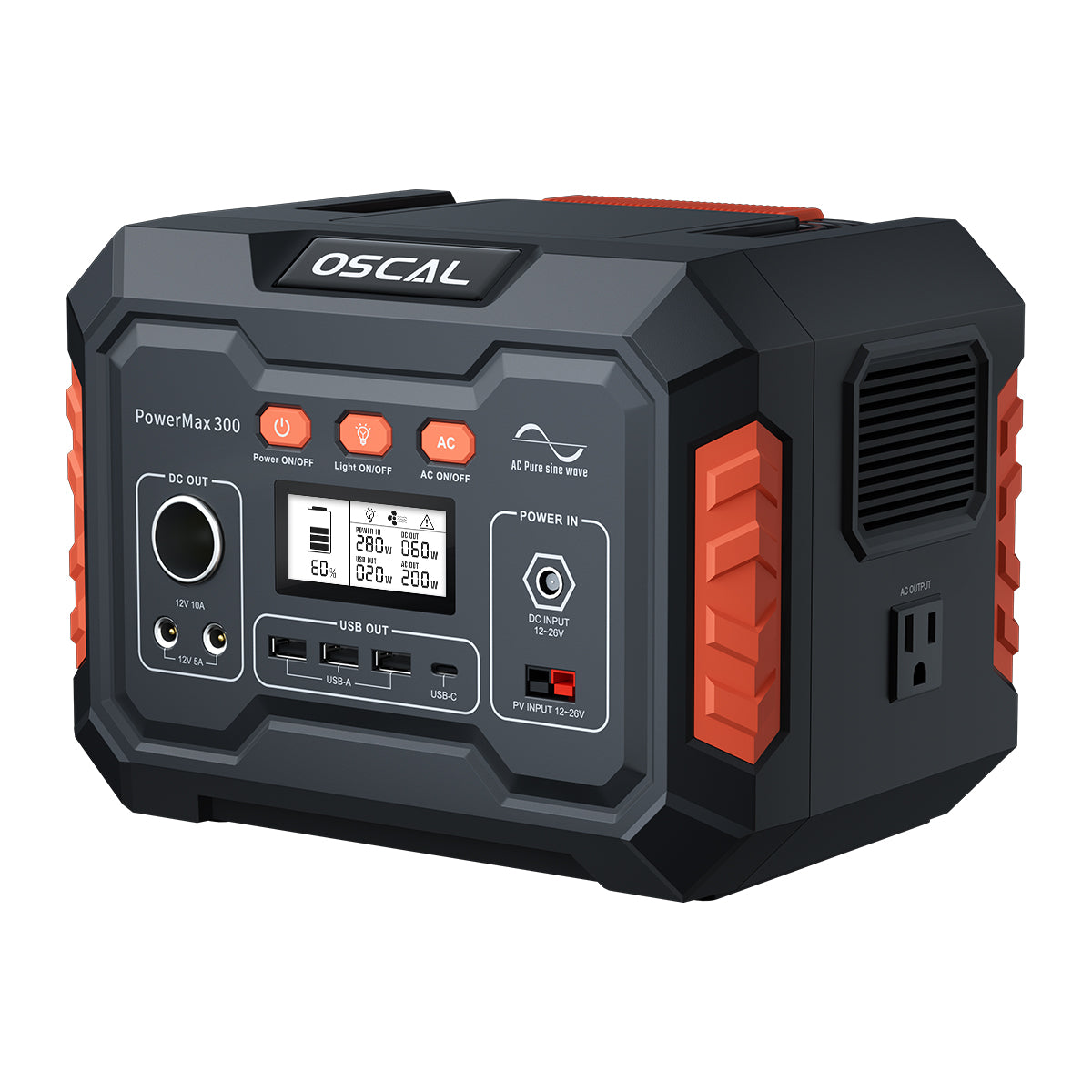 Station d'alimentation portable Blackview Oscal PowerMax 300 avec sortie AC/DC de 266Wh