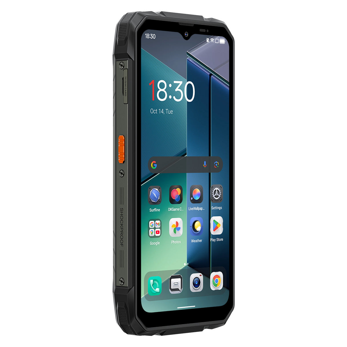 Blackview ROCK 1 6,56-tommer 90Hz Hoved- og 2,01" Sekundær Skærm MediaTek Helio G81 Octa-core 15000mAh 20MP Natvision Kamera 4G Robust Telefon