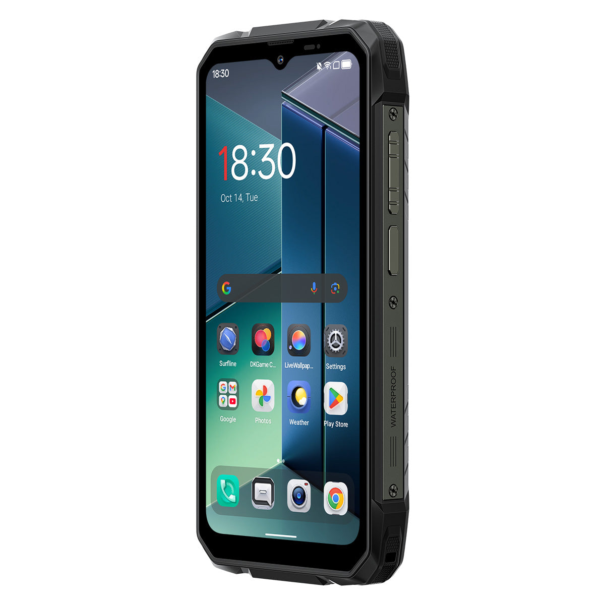 Blackview ROCK 1 6,56-tommer 90Hz Hoved- og 2,01" Sekundær Skærm MediaTek Helio G81 Octa-core 15000mAh 20MP Natvision Kamera 4G Robust Telefon