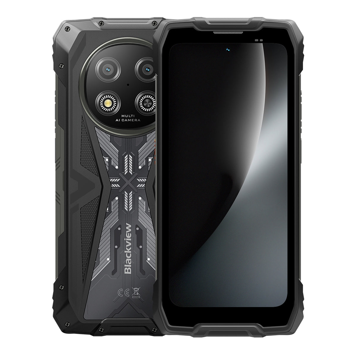 Blackview ROCK 2 Ecrã de 6,67 polegadas 120Hz UNISOC T8100 5G 6nm Octa-core 15000mAh Câmara AI 16MP+13MP Telemóvel robusto 5G