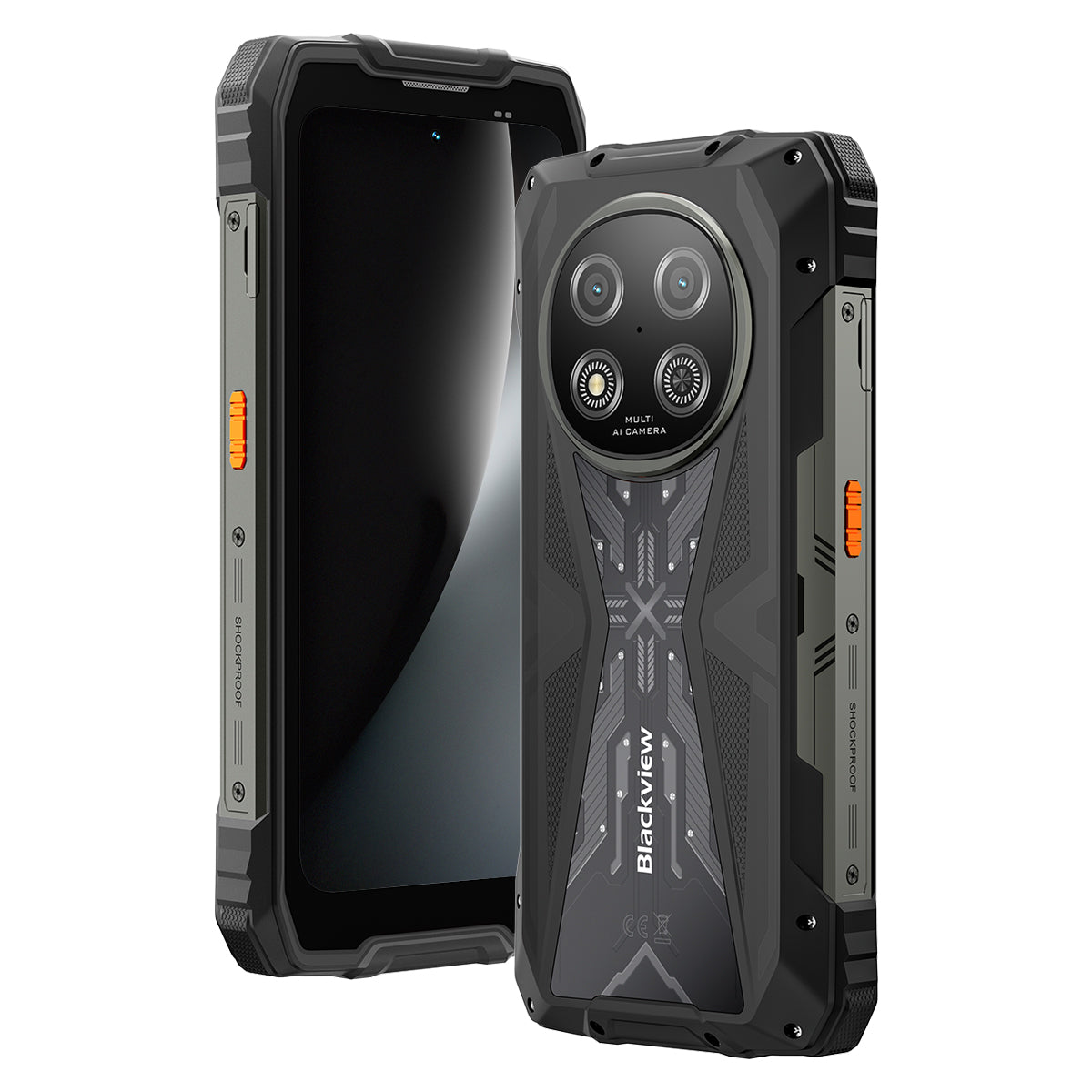 Blackview ROCK 2 Pantalla de 6.67 pulgadas 120Hz UNISOC T8100 5G 6nm Octa-core 15000mAh Cámara AI 16MP+13MP Teléfono resistente 5G