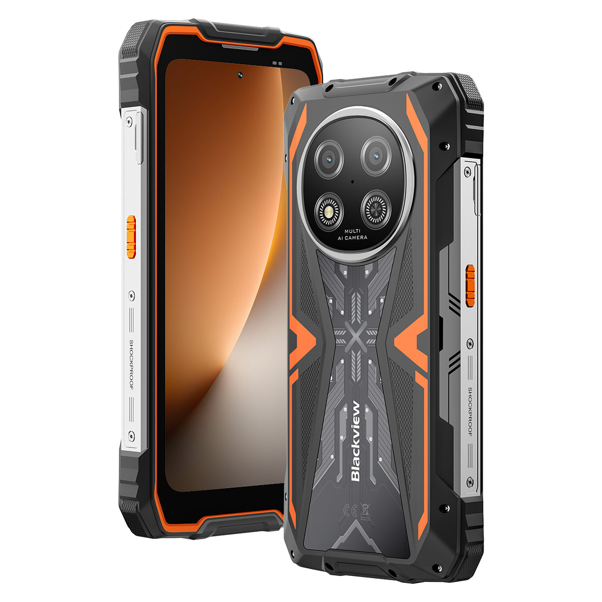 Blackview ROCK 2 Pantalla de 6.67 pulgadas 120Hz UNISOC T8100 5G 6nm Octa-core 15000mAh Cámara AI 16MP+13MP Teléfono resistente 5G