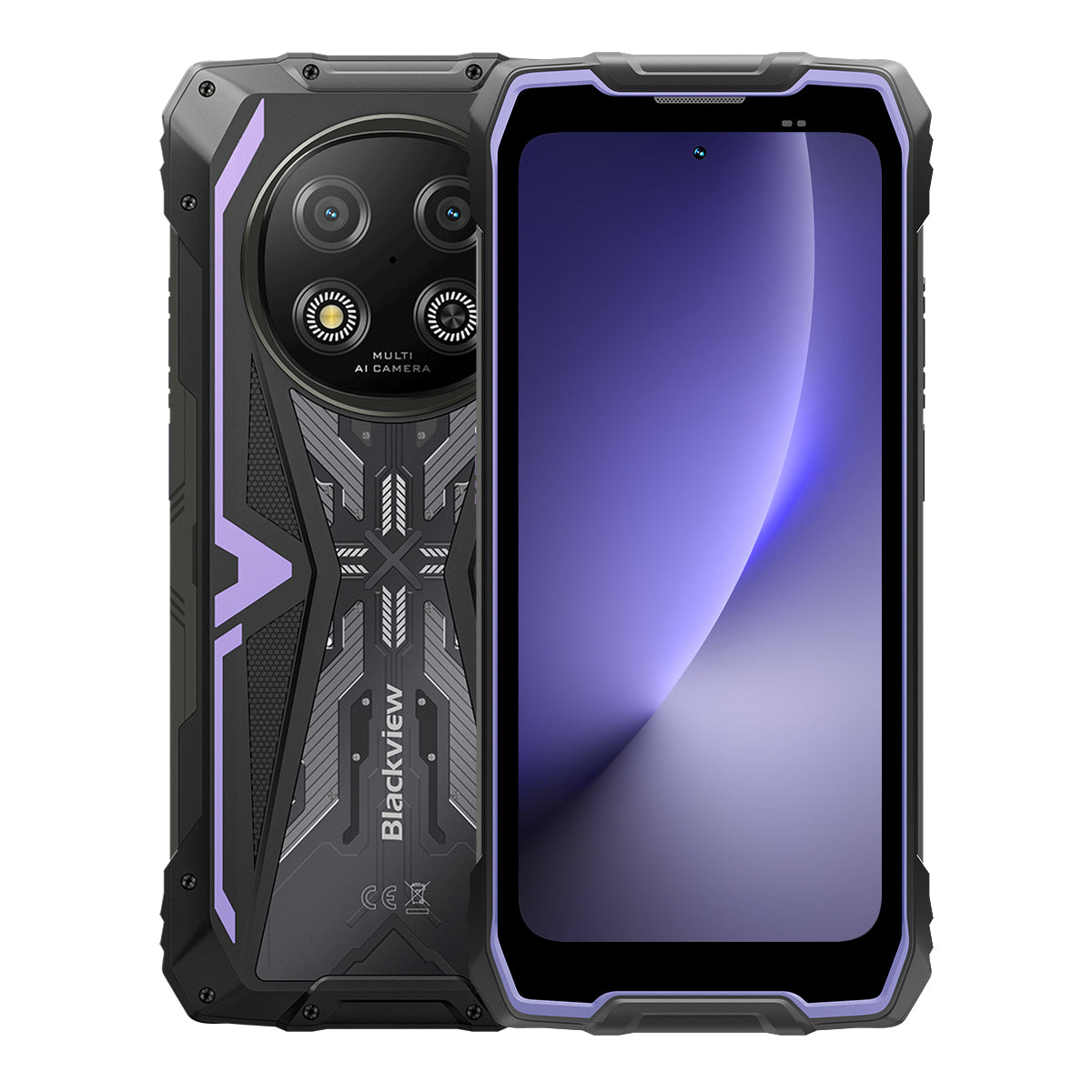 Blackview ROCK 2 Ecrã de 6,67 polegadas 120Hz UNISOC T8100 5G 6nm Octa-core 15000mAh Câmara AI 16MP+13MP Telemóvel robusto 5G