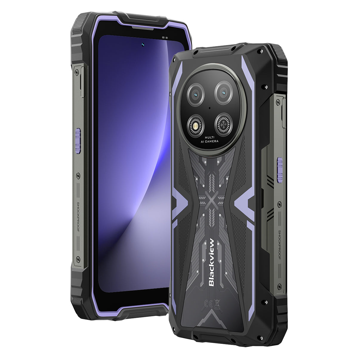 Blackview ROCK 2 Pantalla de 6.67 pulgadas 120Hz UNISOC T8100 5G 6nm Octa-core 15000mAh Cámara AI 16MP+13MP Teléfono resistente 5G