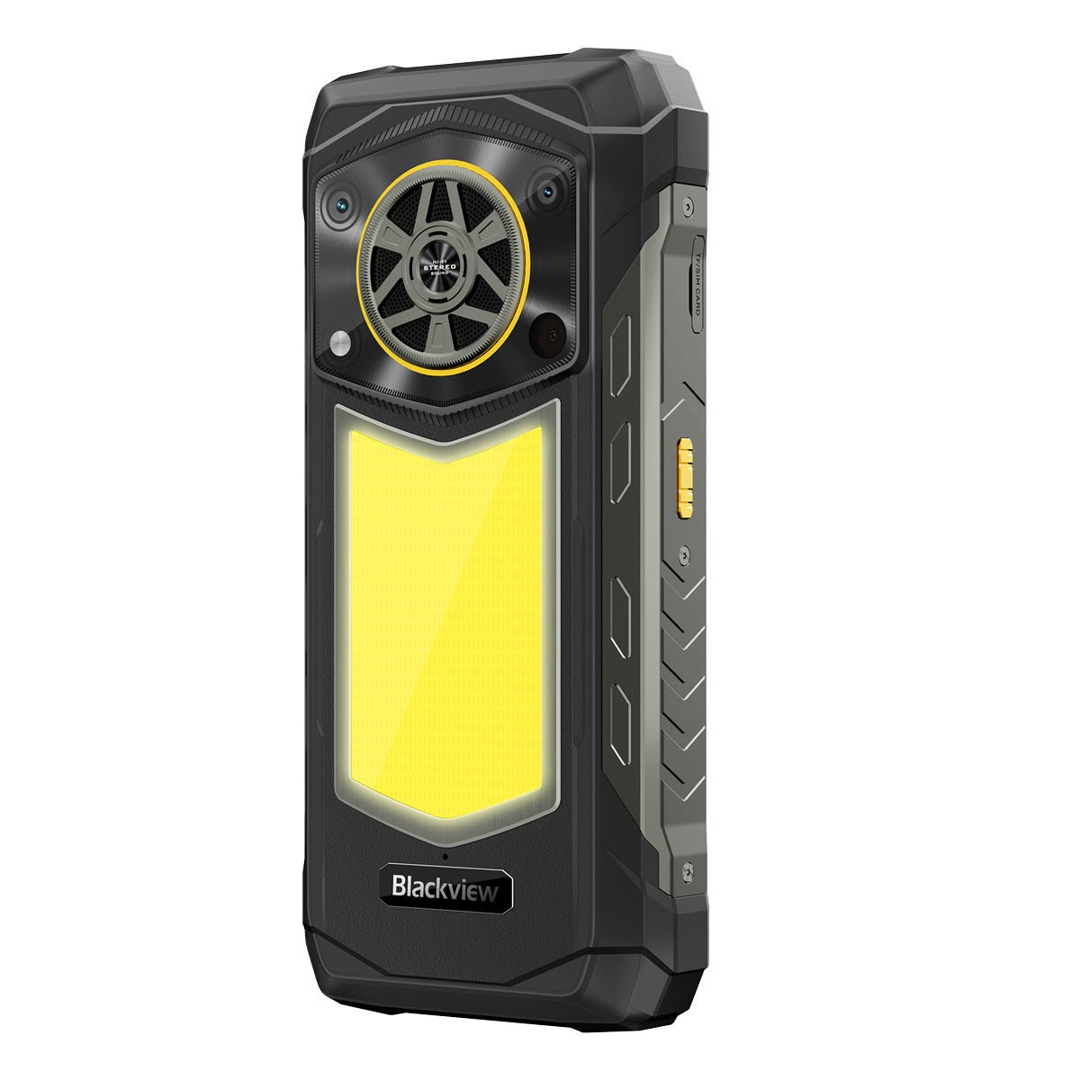 Blackview ROCK 5 Haut-parleur stéréo Hi-Fi Lampe de camping Téléphone robuste 4G avec écran 6,78 pouces 2,4K 120Hz Appareil photo 108MP et batterie 20 000mAh
