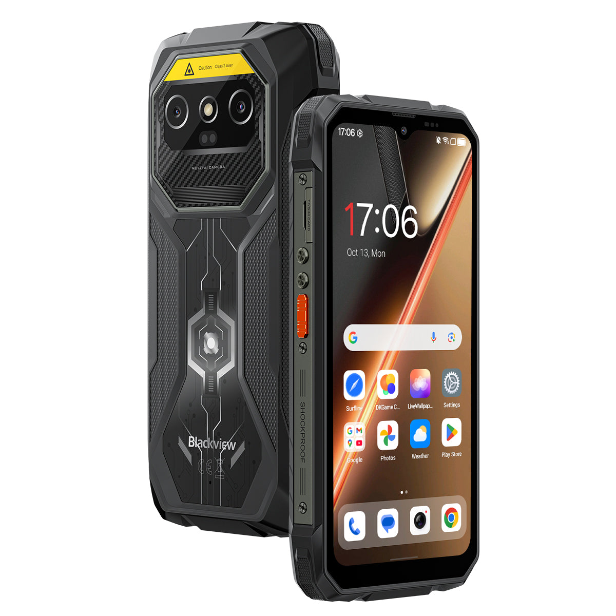 Blackview ROCK 1 Pro Profesionální 2D čtečka čárových kódů Odolný 4G mobilní telefon s 6,56palcovým displejem 90Hz, baterií 15000mAh a noční kamerou