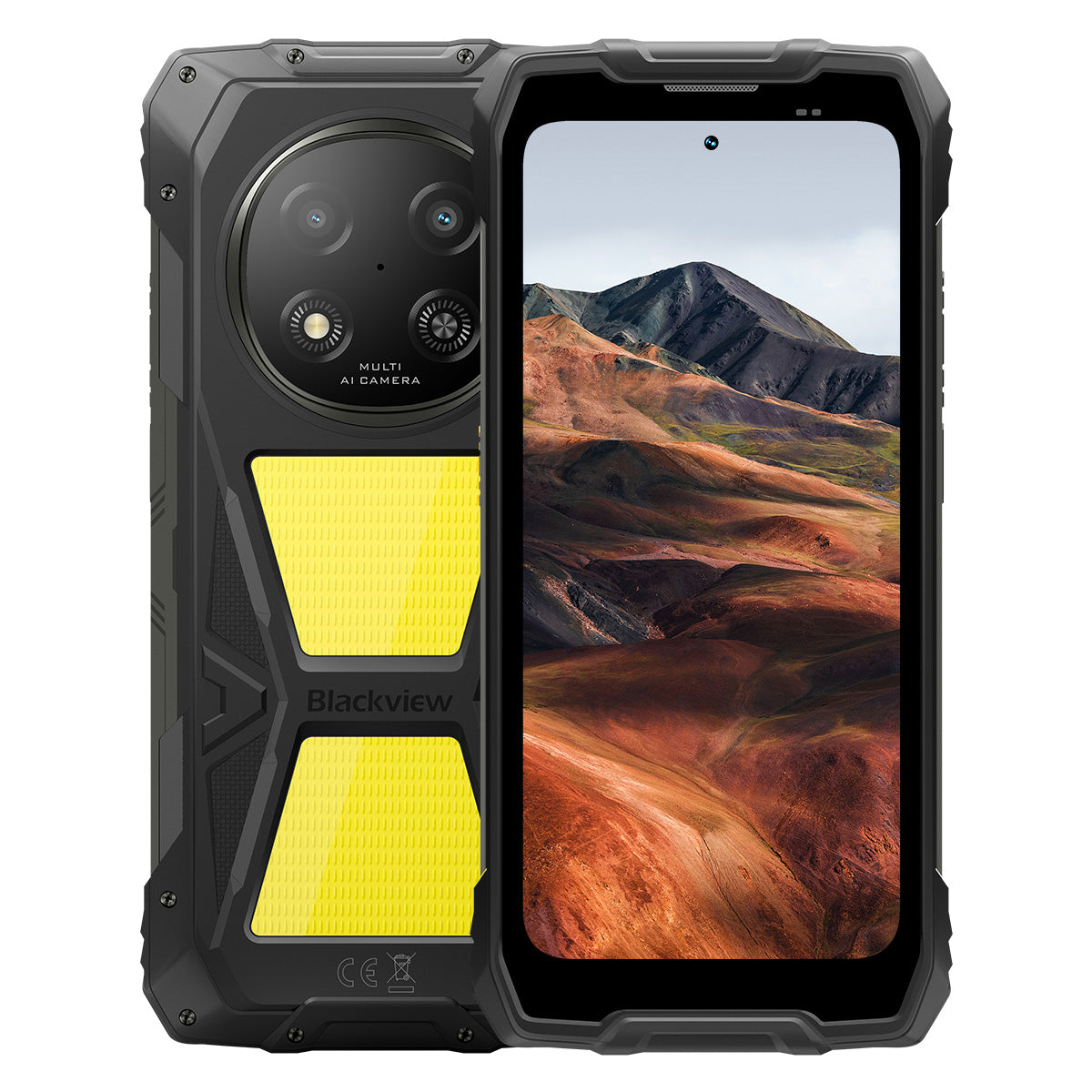Blackview ROCK 2 Pro Telemóvel Resistente 5G com Ecrã de 6,67 polegadas 120Hz, Luz de Acampamento 400LM, Bateria de 15000mAh