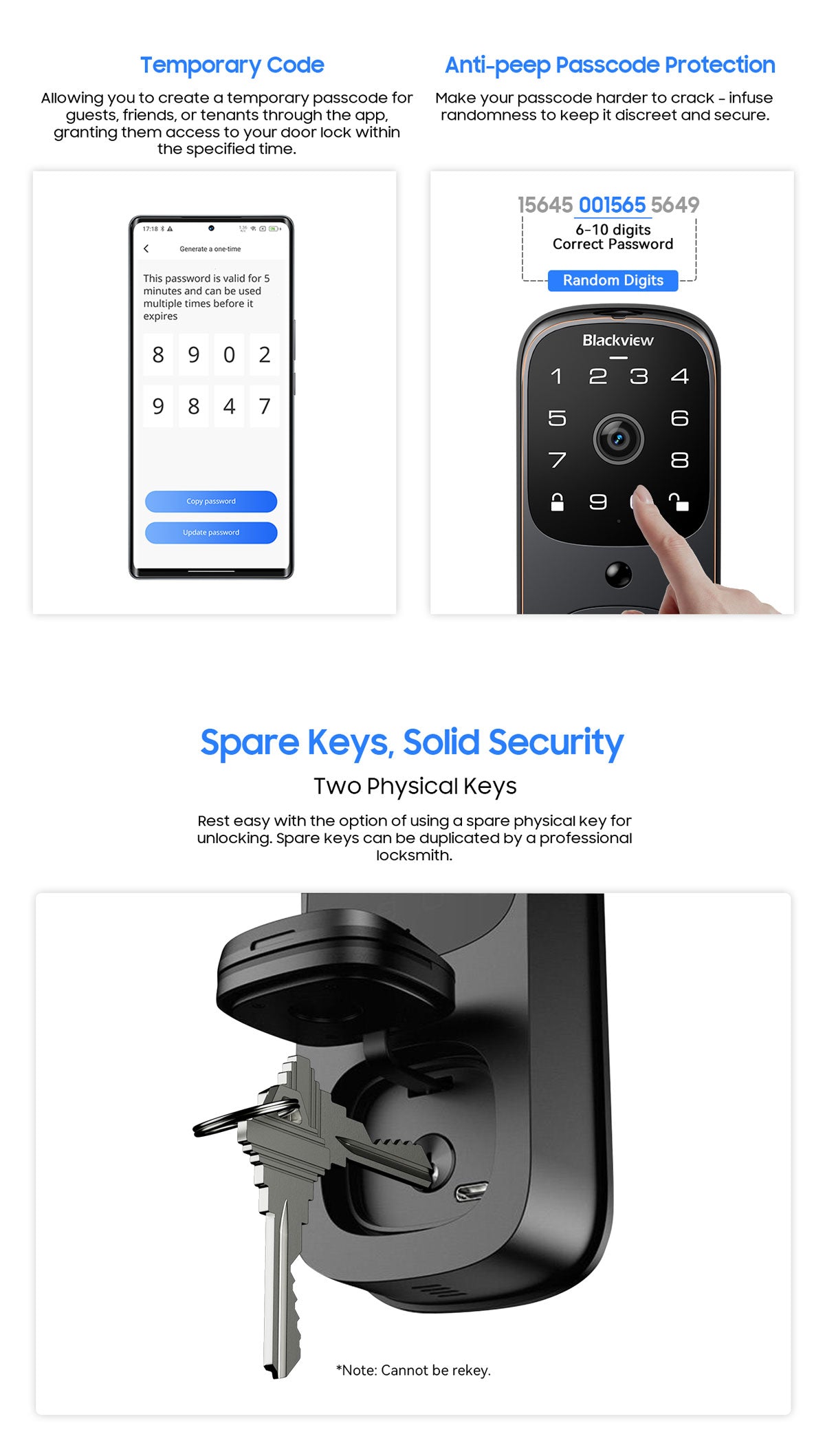Blackview SE80 Smart Lock