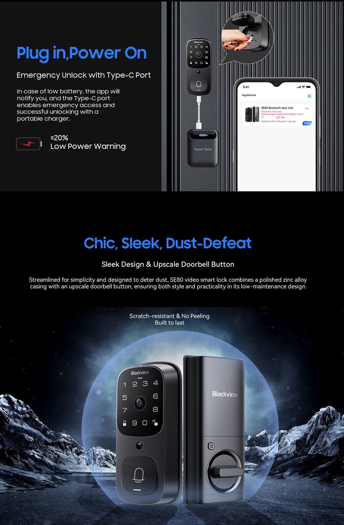 Blackview SE80 Smart Lock