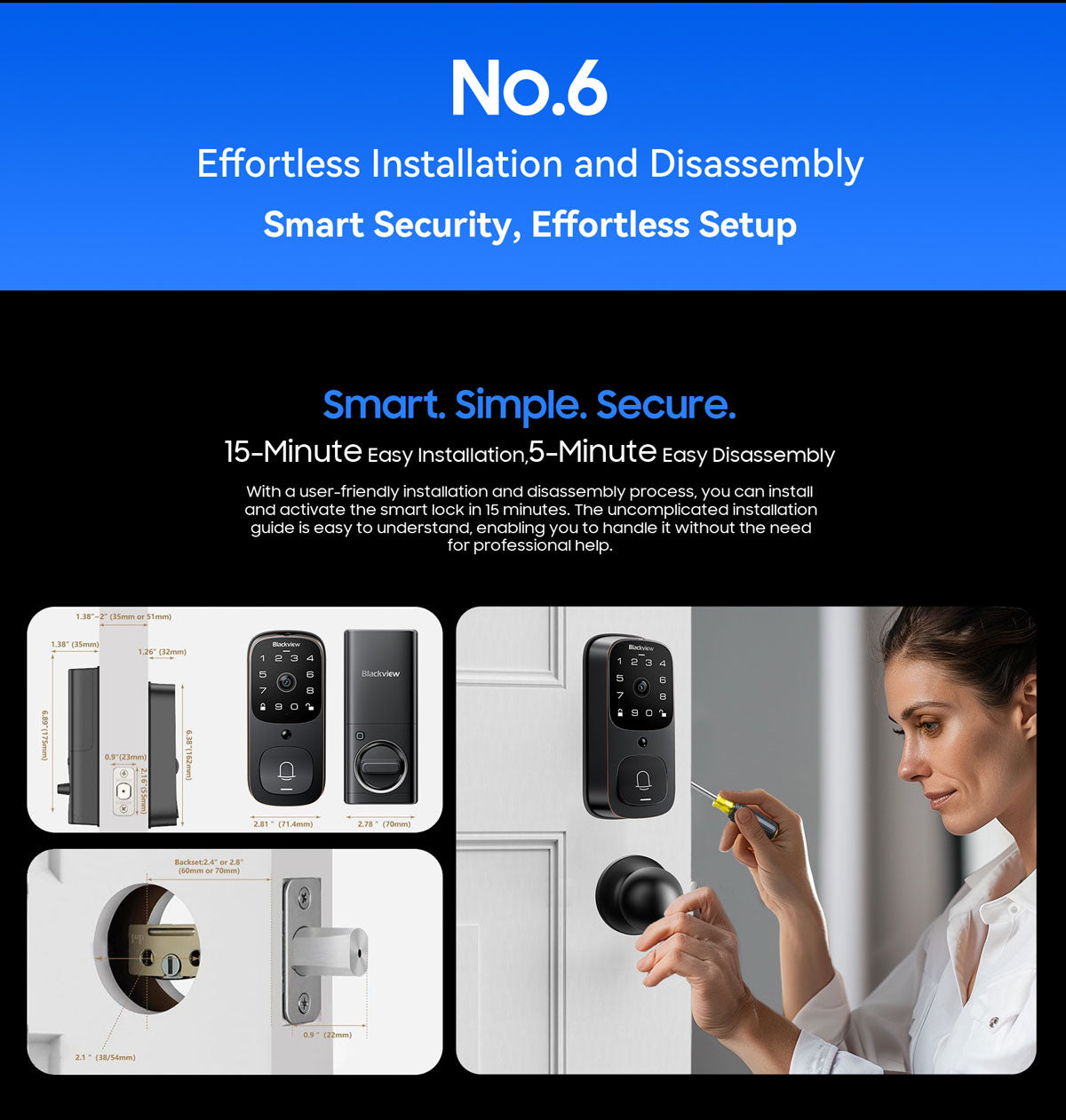 Blackview SE80 Smart Lock