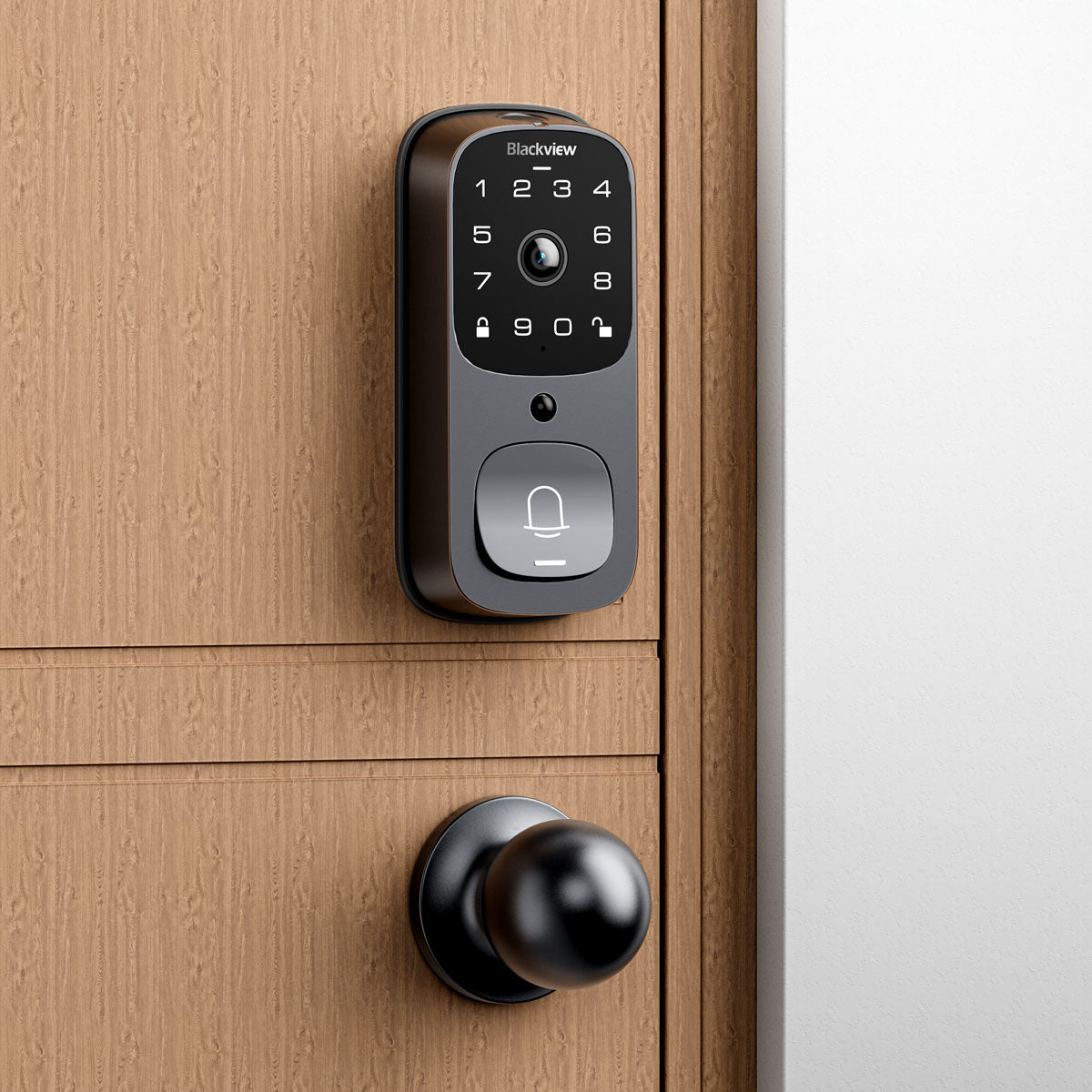 Blackview SE80 3-in-1 Video Smart Lock 3.5K Door Camera+Doorbell+Fingerprint Unlock WIFI Connection & 10000mAh Rechargeable Battery